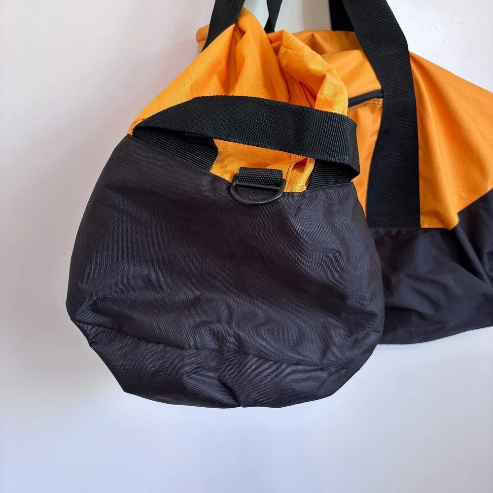 Cabelas Outdoor Duffel Bag Large Yellow Black Travel Gym Lug Campgage Carryall